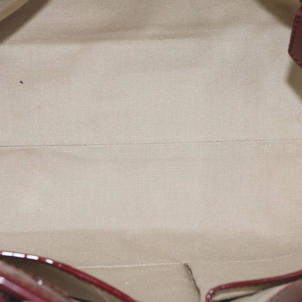 BURBERRY Nova Check Tote Bag PVC Leather Red Auth hk959 - Picture 10 of 16